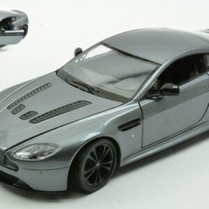 Modellino auto scala 1:24 ASTON MARTIN VANTAGE GREY diecast modellismo statico