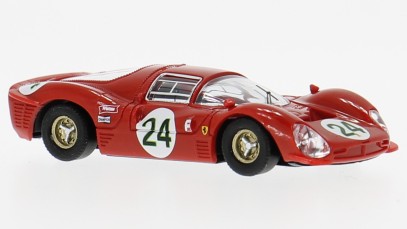 Modellino auto scala 1:87 FERRARI 330P3 SPIDER DAYTONA 1967 PARKES- SCARFIOTTI 1:87 racing modellismo