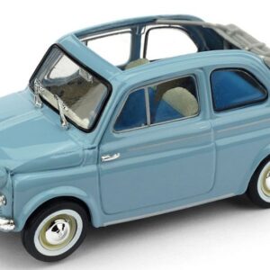 Modellino auto scala 1:43 Brumm FIAT NUOVA 500 AMERICA 1958 CELESTE diecast modellismo statico