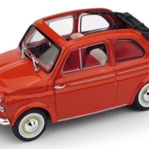 Modellino auto scala 1:43 Brumm FIAT 500 AMERICA 1958 ROSSO diecast modellismo statico