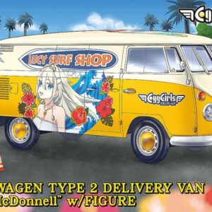 Modellino auto model kit VW TYPE 2 DELIVERY VAN LUCY McDonnell 1:24 modellismo
