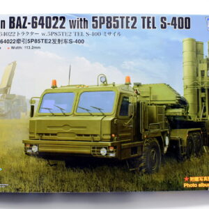 Modellino model kit montaggio carri armati tank RUSSIAN BAZ-64022 WITH 5P85TE2 TEL S-400 hobby boss scala 1:35 modellismo