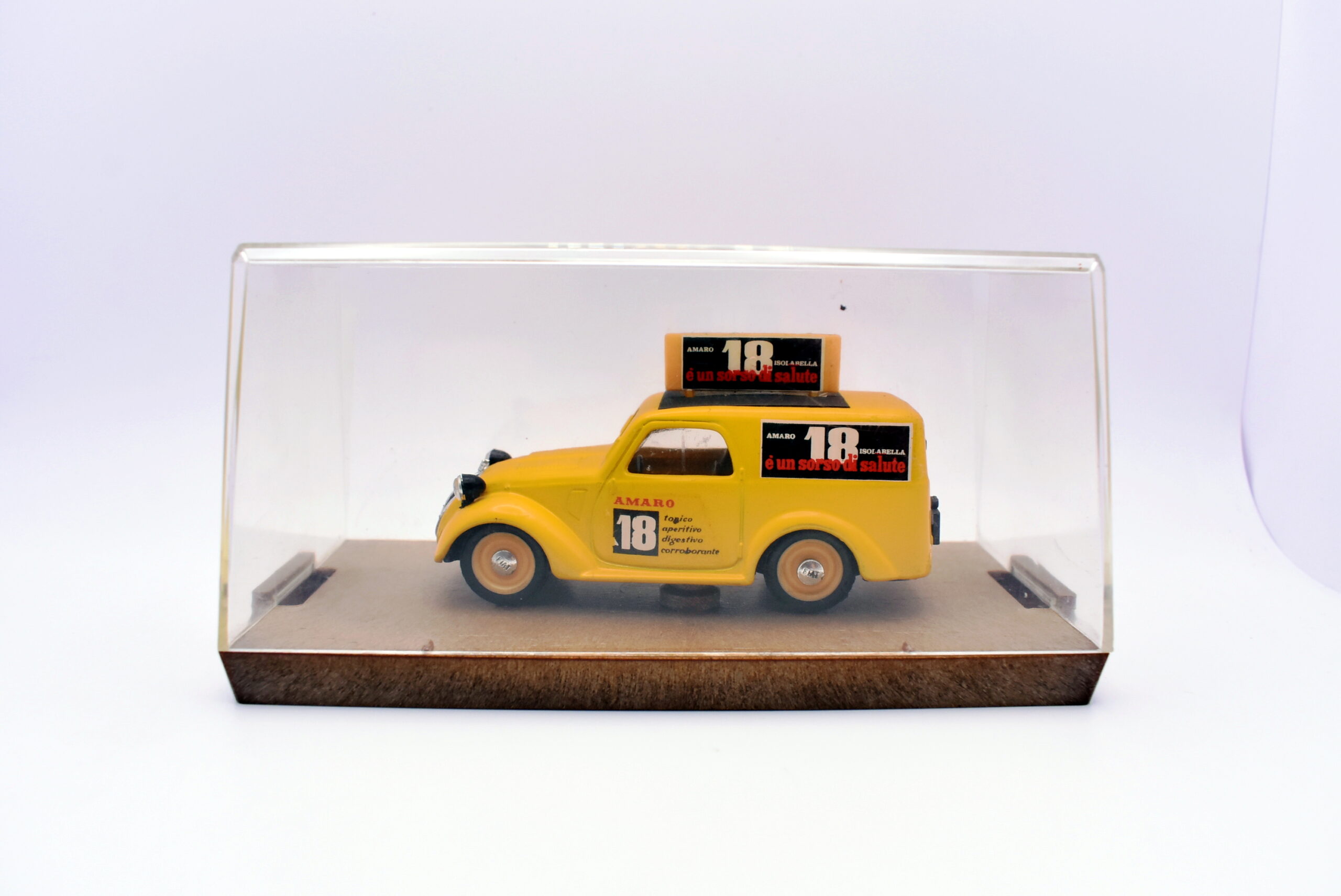 modellini furgone FIAT 500 C amaro 18 veicoli pubblicitari d'epoca scala 1:43 collezione - immagine 2