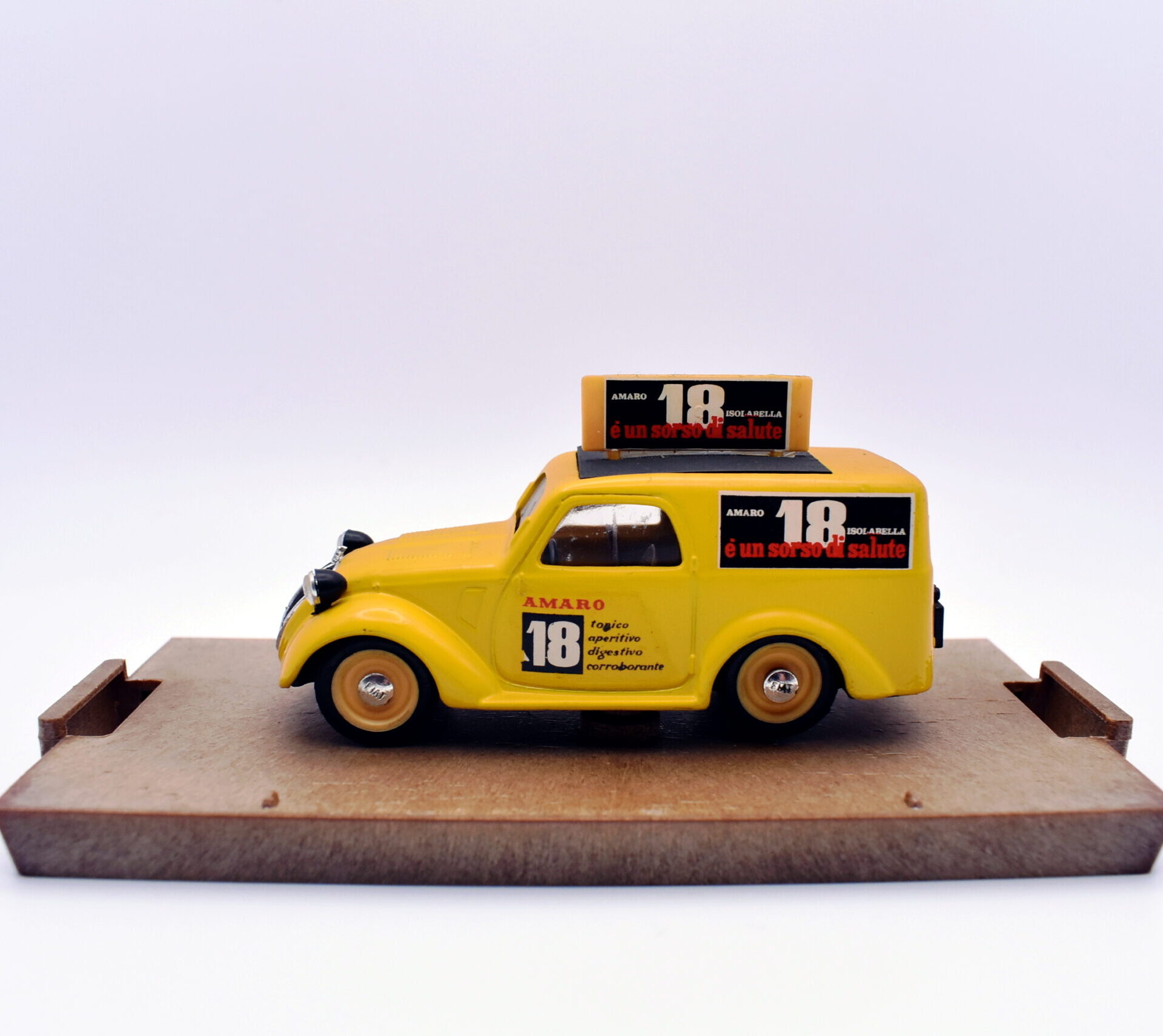 modellini furgone FIAT 500 C amaro 18 veicoli pubblicitari d'epoca scala 1:43 collezione
