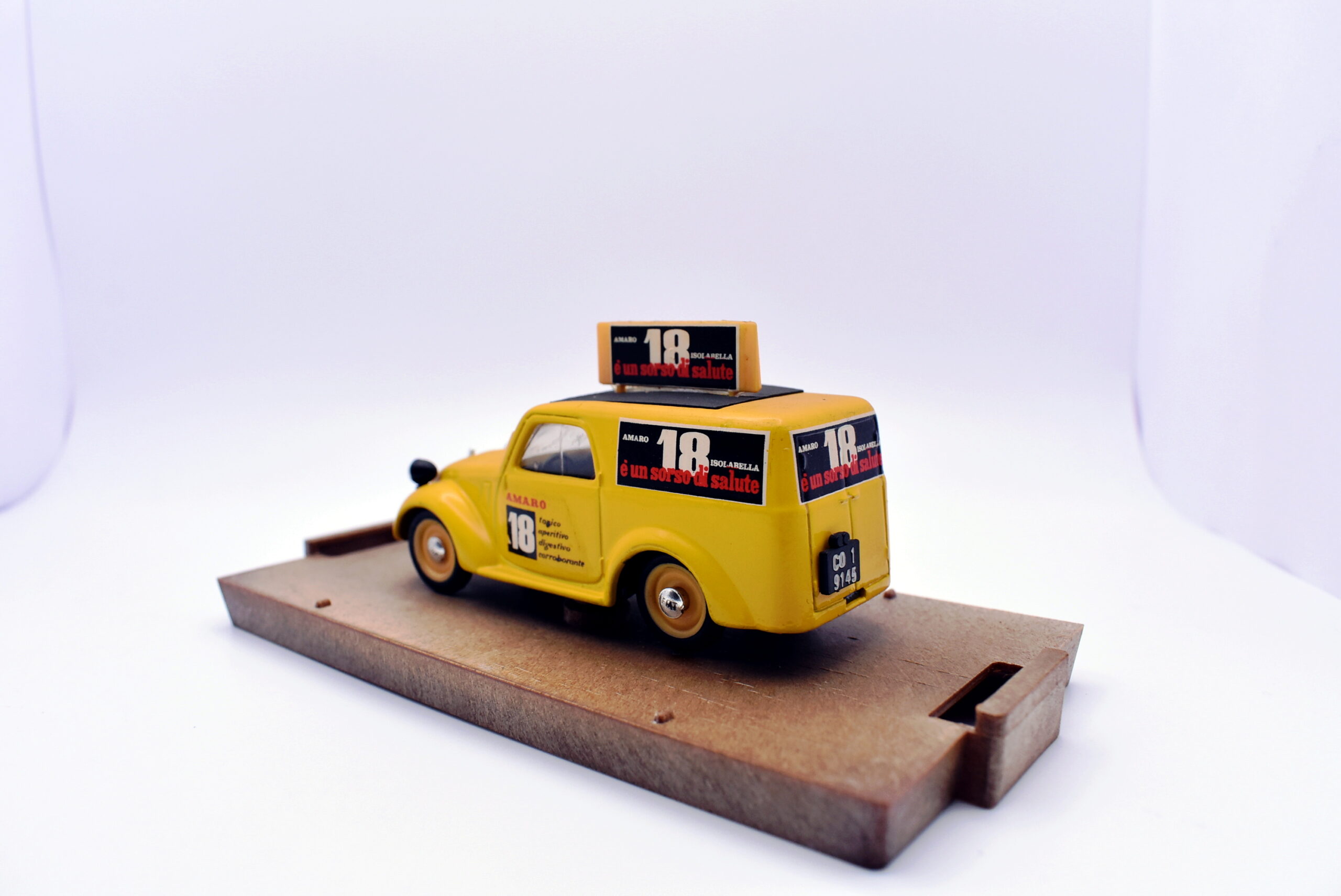 modellini furgone FIAT 500 C amaro 18 veicoli pubblicitari d'epoca scala 1:43 collezione - immagine 4