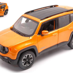 Modellino auto scala 1:24 JEEP RENEGADE ORANGE diecast modellismo statico