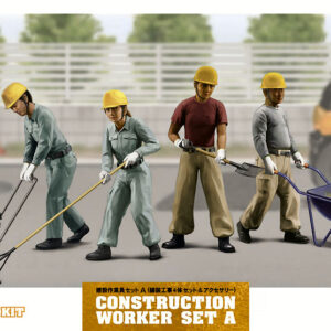 Modellino Hasegawa CONSTRUCTION WORKER SET A KIT 1:35 modellismo