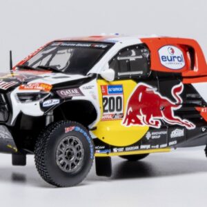 Modellino auto scala 1:43 Ixo TOYOTA GR DKR HILUX EVO T1 RALLY DAKAR 2023 ATTIYA-BAUMEL modellismo statico