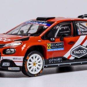Modellino auto rally scala 1:43 Ixo Model  CITROEN C3 N.22 RALLY2 MONTE CARLO 2025 ROSSEL-DUNAND diecast modellismo statico