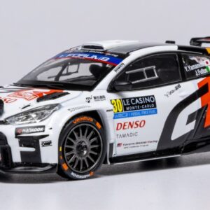 Modellino auto rally scala 1:43 Ixo Model  TOYOTA GR YARIS N.30 RALLY2 MONTE CARLO 2025 YAMAMOTO-FULTON diecast modellismo statico
