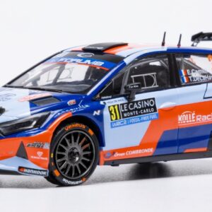 Modellino auto rally scala 1:43 Ixo Model  HYUNDAI i20 N N.31 RALLY2 MONTE CARLO 2025 CAMILLI-DE  LA HAYE diecast modellismo statico