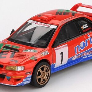 Modellino auto scala 1:64 SUBARU IMPREZA WRC97  DRM CHAMPION 1999 racing modellismo