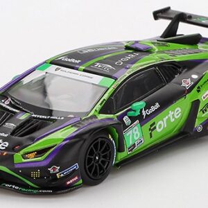 Modellino auto scala 1:64 LAMBORGHINI HURACAN GT3EVO2 FORTE RACING DAYTONA 24 HRS 2024 racing modellismo