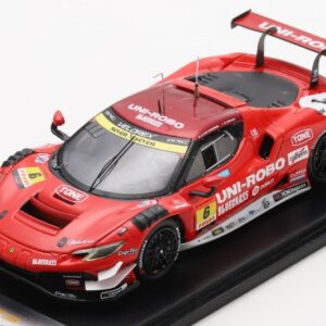 Modellino auto scala 1:43 Looksmart  FERRARI 296 GT3 N.6 GT300 SUPER GT 2025 KATAYAMA-MEHRI MUNTAN racing modellismo