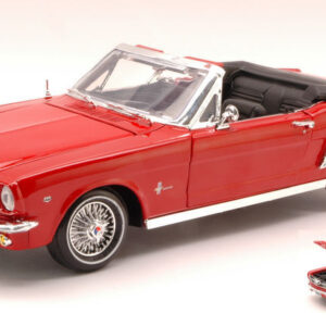 Modellino auto scala 1:18 FORD MUSTANG OPEN 1964 RED diecast modellismo statico