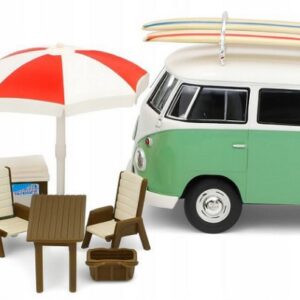 Modellino auto scala 1:24 VW TYPE 2 T1 DOUBLE CAB PICK UP diecast modellismo statico