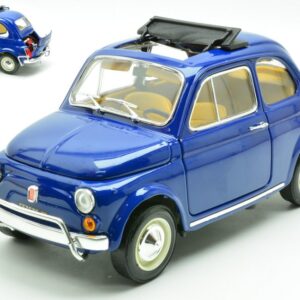 Modellino auto scala 1:18 Burago FIAT 500 L 1968 BLU diecast modellismo statico