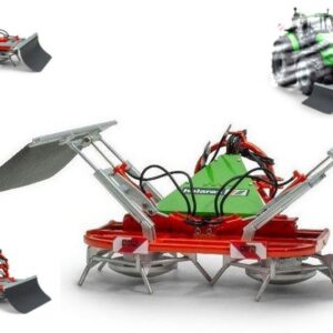 Modellino trattore scala 1:32 Universal Hobbies DIFFUSORE COMPATTATORE HOLARAS JUMBO HK-HUS SILAGE SPREADER diecast modellismo statico