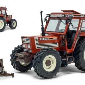 Modellino trattore scala 1:32 Ros FIAT 65-90 CAB SUPERCONFORT 4WD diecast modellismo statico