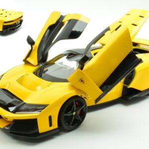 Modellino auto scala 1:18 Burago FERRARI F80 giallo diecast modellismo statico