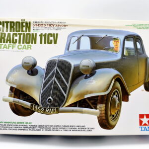 Modellino auto model kit montaggio CITROEN TRACTION 11CV tamiya scala 1:35 modellismo