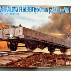 Modellino model kit montaggio carri armati tank GERMAN RAILWAY FLATBED TYP OMMR 2 AXLE dragon scala 1:35 modellismo