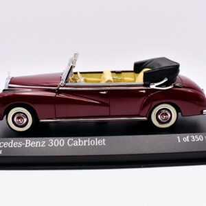 Modellino auto scala 1:43 mercedes-benz 300 cabriolet minichamps diecast modellismo da collezione