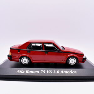 Modellino auto scala 1:43 alfa romeo 75 V6 3.0 america maxichamps diecast modellismo da collezione