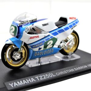 modellini moto scala 1:24 yamaha TZ250L christian sarron diecast modellismo da collezione