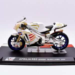 modellini moto scala 1:24 aprilia RS3 jeremy mcwilliams moto gp diecast modellismo da collezione