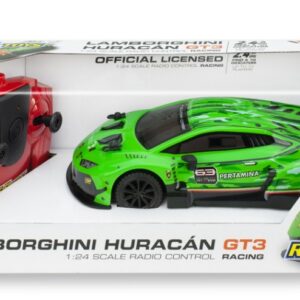 Modellino auto radio comandate rc RE.EL.Toys  LAMBORGHINI HURACAN GT3 GREEN RADIOCOMANDO 1:24 modellismo