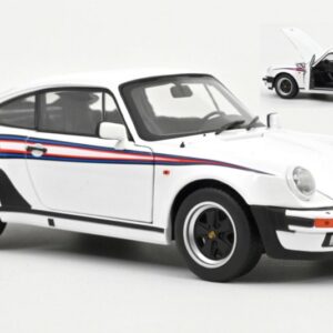 Modellino auto scala 1:18 Norev PORSCHE 911 TURBO 3.3 WHITE diecast modellismo statico