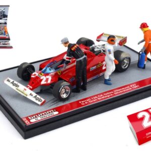 Modellino auto formula 1 F1 scala 1:43 Brumm  FERRARI 126 CK GRAN BRETAGNA GP 1981 GILLES VILLENEUVE  LIM.PCS 200 diecast modellismo