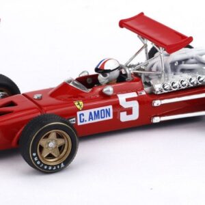 Modellino auto formula 1 F1 scala 1:43 Brumm FERRARI 312 GRAN BRETAGNA GP 1968 AMON diecast modellismo