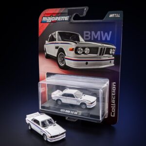 Modellino auto scala 1:64 Majorette BMW 3.0 CSL 1975 WHITE  modellismo