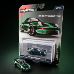 Modellino auto scala 1:64 PORSCHE 930 TURBO 1975 GREEN  modellismo