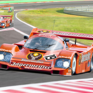 Modellino auto model kit di montaggio Italeri PORSCHE 956 JAGERMEISTER 1:24 modellismo