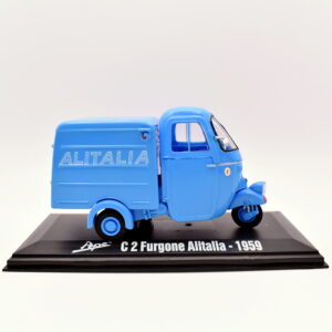 modellino Ape C2 furgone alitalia Scala 1:32 diecast modellismo da collezione edicola