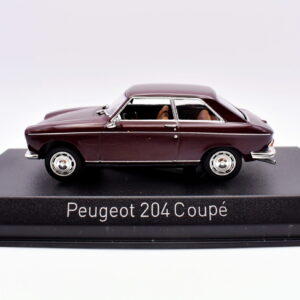 Modellino auto scala 1:43 peugeot 204 coupè norev diecast modellismo statico da collezione