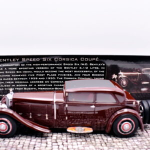 Modellino auto scala 1:43 bentley speed six corsica coupè minichamps diecast modellismo da collezione