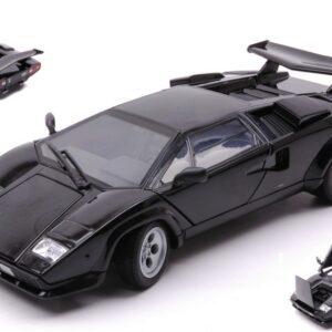 Modellino auto scala 1:24 LAMBORGHINI COUNTACH BLACK diecast modellismo statico