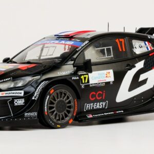 Modellino auto rally scala 1:18 Ixo Model TOYOTA GR YARIS N.17 RALLY1 ISALS CANARIS 2025 OGIER-LANDAIS diecast modellismo