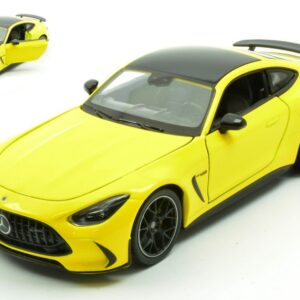 Modellino auto scala 1:24 MERCEDES AMG GT YELLOW diecast modellismo statico