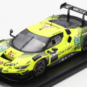 Modellino auto scala 1:43 Looksmart FERRARI 296 LMGT3 N.57 LE MANS 2025 KIMURA-SERRA modellismo statico collezione
