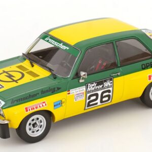 Modellino auto scala 1:18 OPEL ASCONA A RAC RALLY 1973 diecast modellismo statico