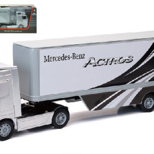 Modellino camion scala 1: New Ray  MERCEDES-BENZ ACTROS 1857 SILVER 1:32 diecast modellismo statico