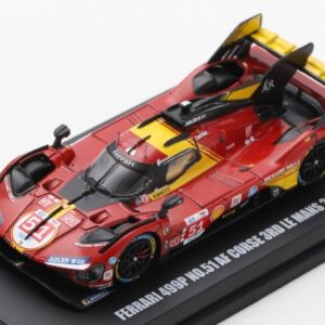 Modellino auto scala 1:64 Looksmart FERRARI 499P LE MANS 2024 racing modellismo