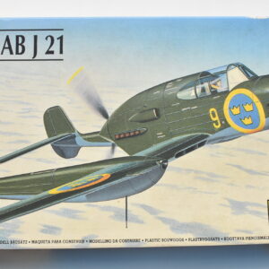 Modellino aereo model kit montaggi SAAB J 21 heller scala 1:72 modellismo