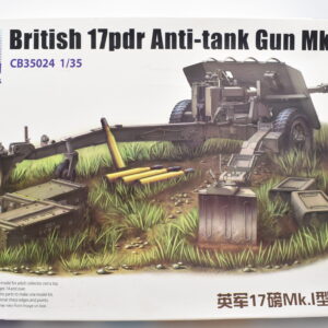 Modellino model kit montaggio carri armati tank BRITISH 17PDR ANTI-TANK GUN MK.I bronco models scala 1:35 modellismo