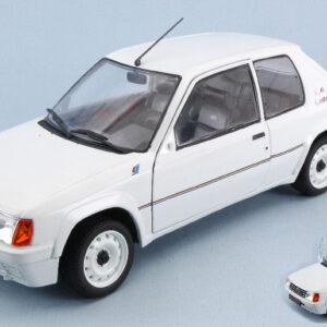 Modellino auto scala 1:18 Solido PEUGEOT 205 1.3 RALLY 1988 WHITE diecast modellismo statico